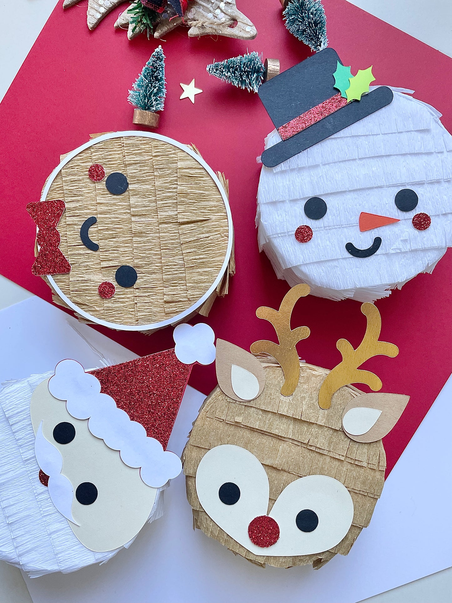 Christmas Mini Pinata, Set of 4 Party Favors