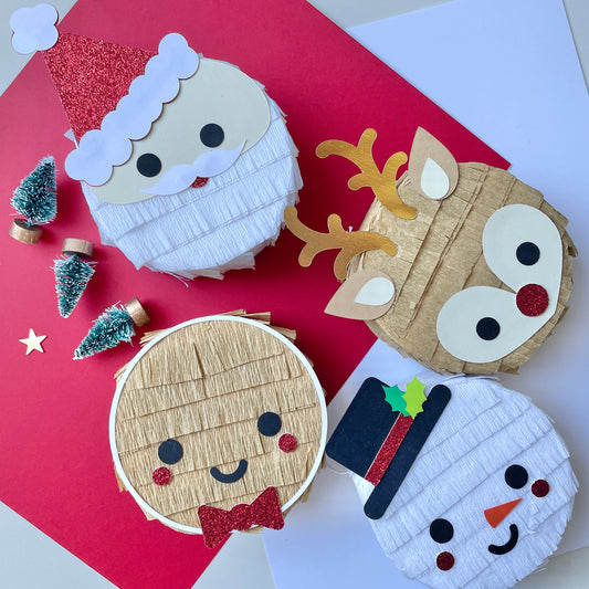 Christmas Mini Pinata, Set of 4 Party Favors