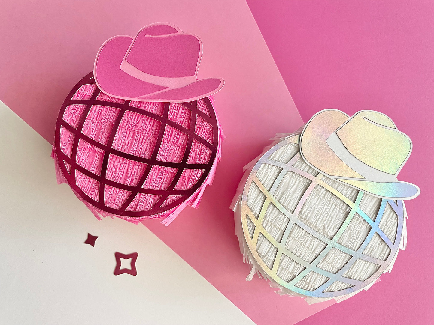 Disco Rodeo Mini Pinata, Set of 4 Party Favors